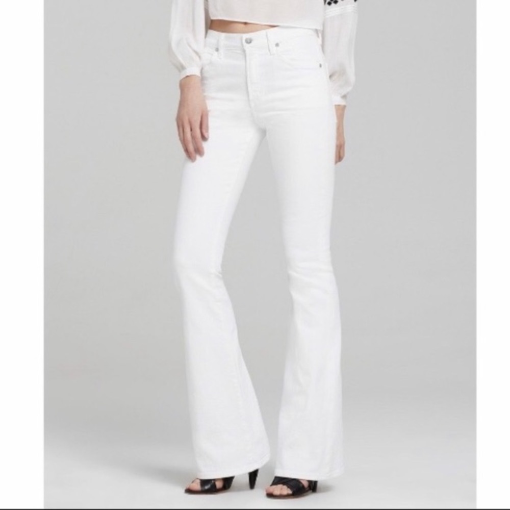 Citizens of Humanity White Flared Jeans